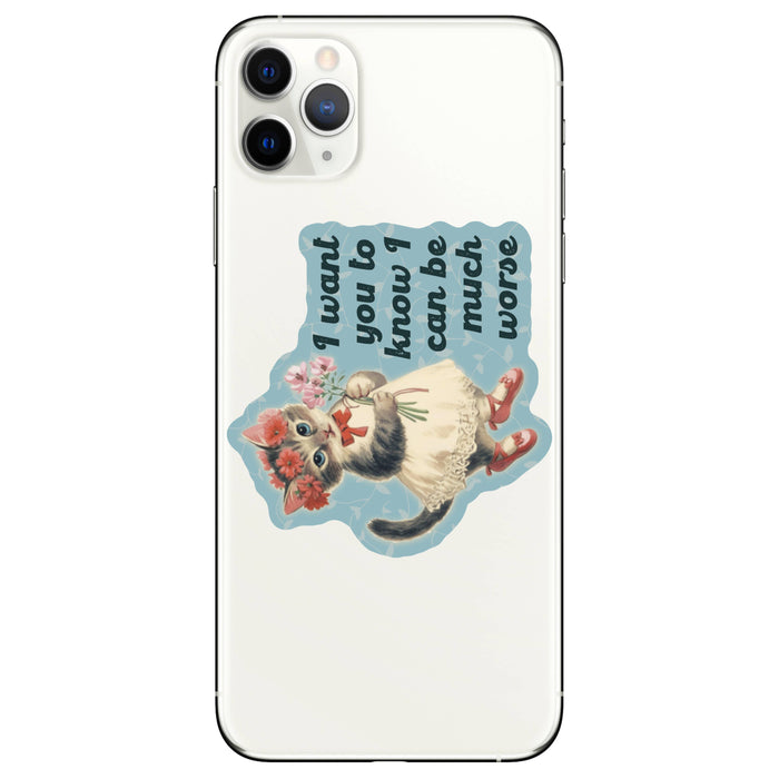Feisty Kitty Cat Vinyl Sticker