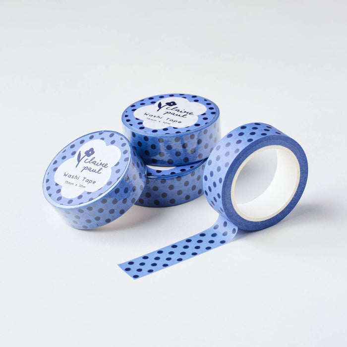 Blue Polka Dot Washi Tape