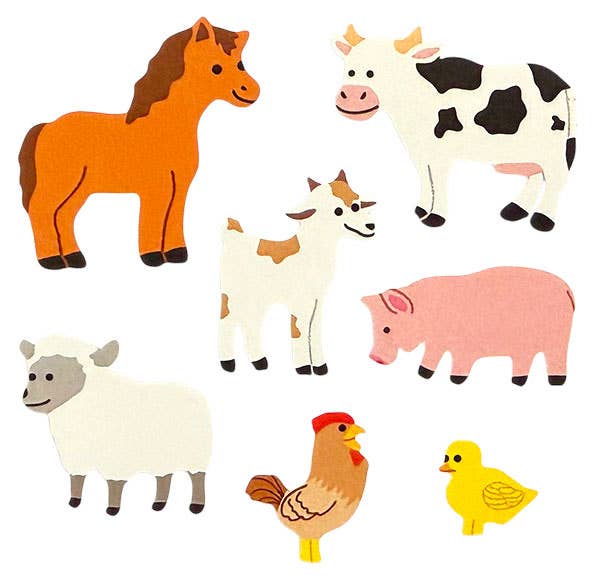 Classic Stickers - Farm Animals