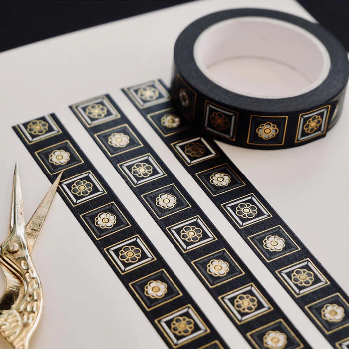 Poetica Washi Tape - Black