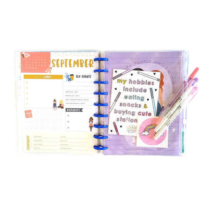 CLASSIC Happy Planner Holo Glitter Zip Lock Pocket