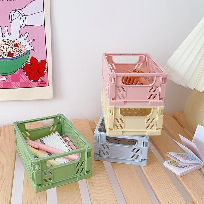 Collapsible Storage Crates - Mini Size - Pastel Colours