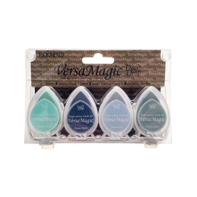 Tsukineko VersaMagic Dew Drop Chalk Ink Pad Set - Seashore Colours