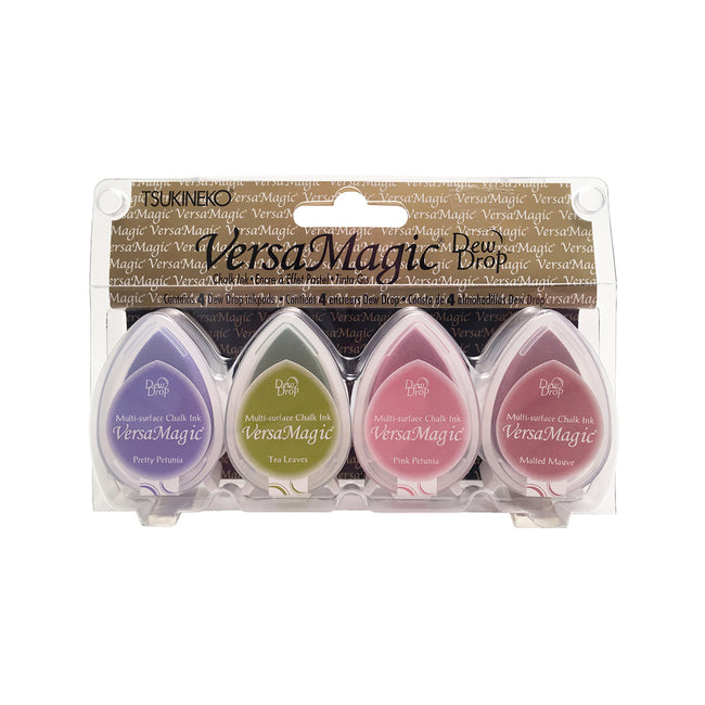 Tsukineko VersaMagic Dew Drop Chalk Ink Pad Set - Flower Pot Colours