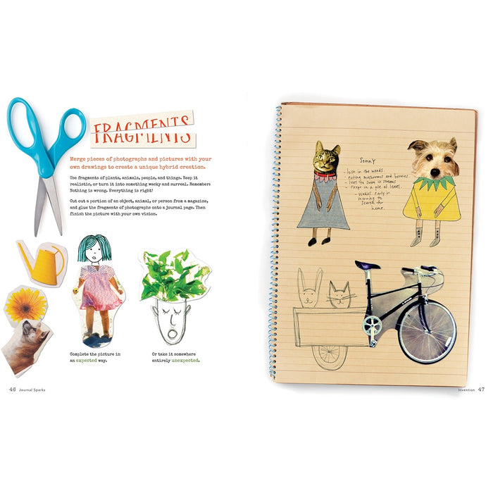 Journal Sparks - Fire Up Your Creativity With Spontaneous Art, Wild Writing and Inventive Thinking