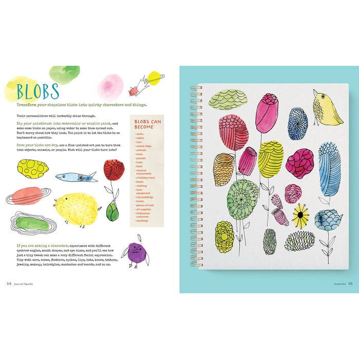 Journal Sparks - Fire Up Your Creativity With Spontaneous Art, Wild Writing and Inventive Thinking