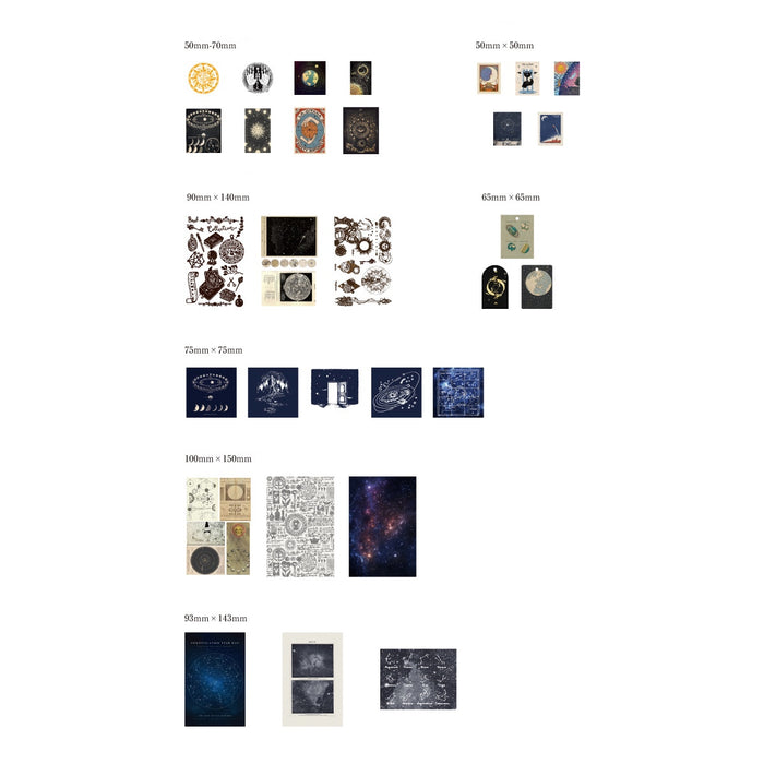 Vintage Style Collage Journaling Pack - Constellations