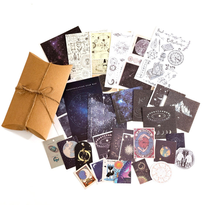 Vintage Style Collage Journaling Pack - Constellations