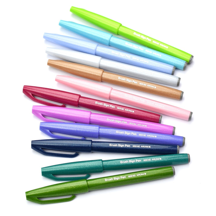 Pentel Arts 'Brush Up!' Brush Pens - Pastel Colours (Singles)
