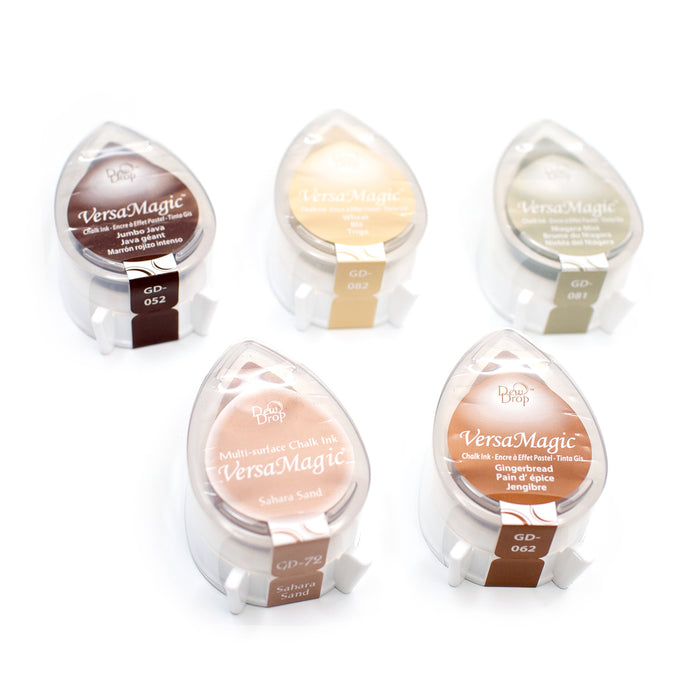 Tsukineko VersaMagic Dew Drop Chalk Ink Pads - Nature Colours