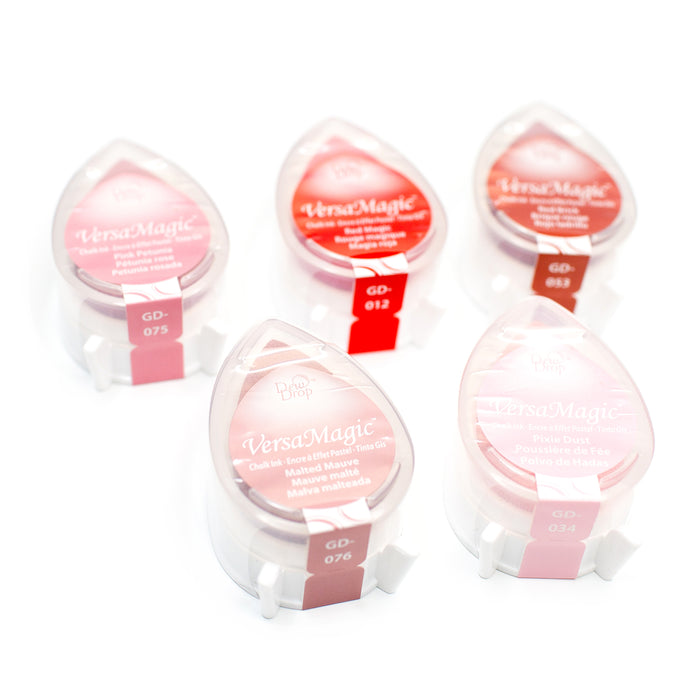 Tsukineko VersaMagic Dew Drop Chalk Ink Pads - Pinks & Reds
