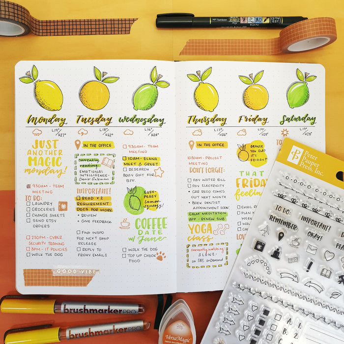 Dot Journaling Clear Stamps