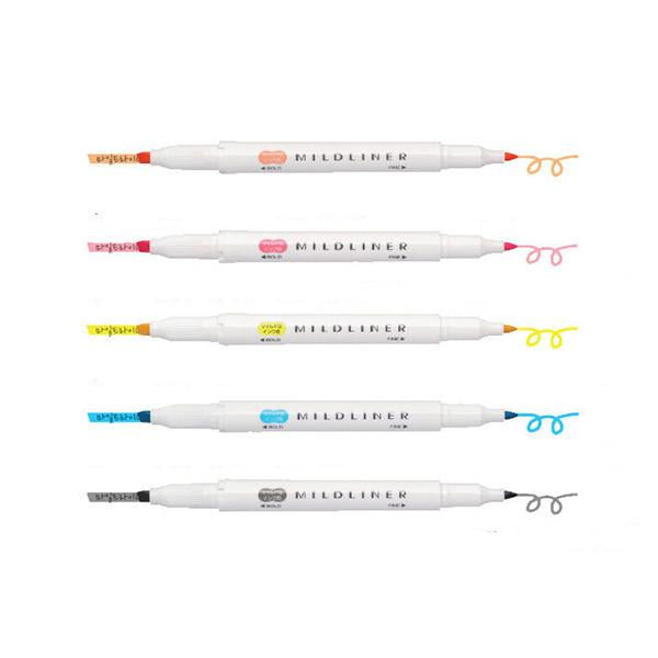 Zebra Mildliner Double-Sided Highlighter Singles - 25 Colours