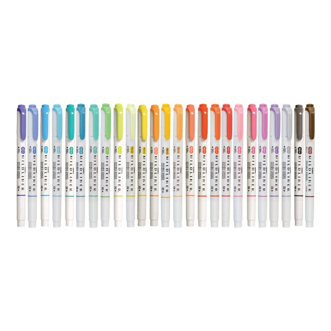 Zebra Mildliner Double-Sided Highlighter Singles - 25 Colours