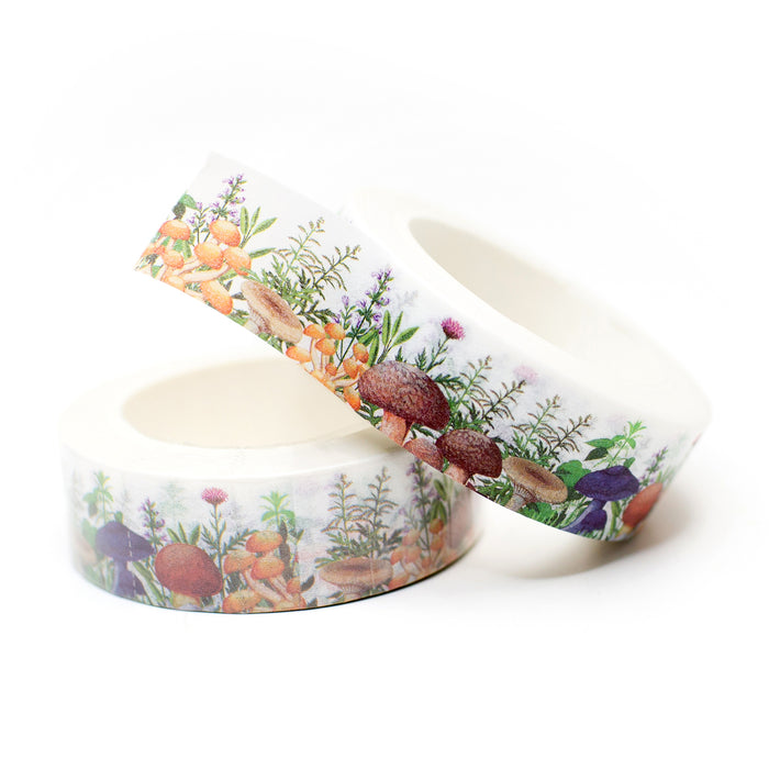 Mushroom Flower Field Washi Tape