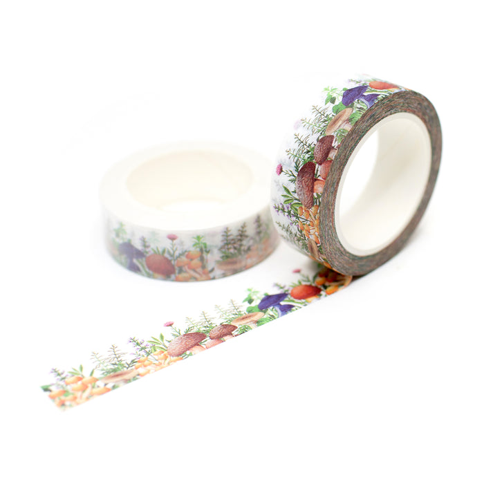 Mushroom Flower Field Washi Tape